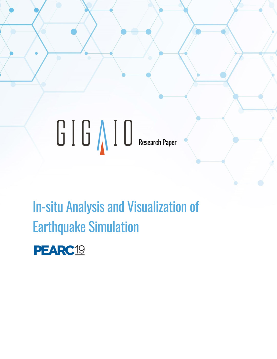 In-Situ Analysis and Visualization of Earthquake Simulization with PEARC and GigaIO