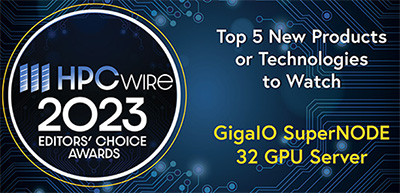 HPCwire Award Winner for Top 5 New Products or Technologies to Watch