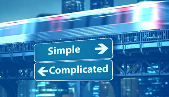 Conceptual Image: Simple vs. complicated