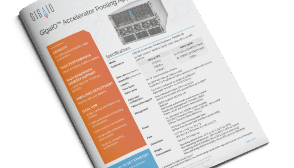 GigaIO Data Sheet for Accelerator Pooling Appliance - MI300X