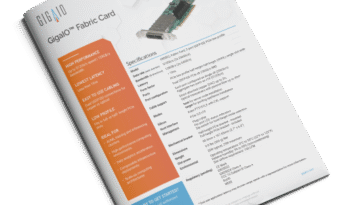 GigaIO Data Sheet for Fabric Card