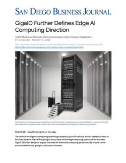 Article: GigaIO Further Defines Edge AI Computing Direction